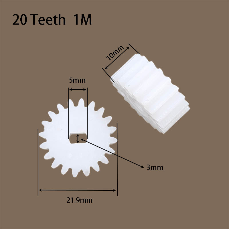 28Byj-48 - 20T 1M POM Plastic Gear Smalle