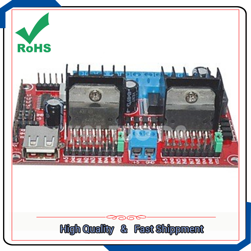 L298N Module - L298N V3/vier 4 DC stappenmotor aandrijfmodule