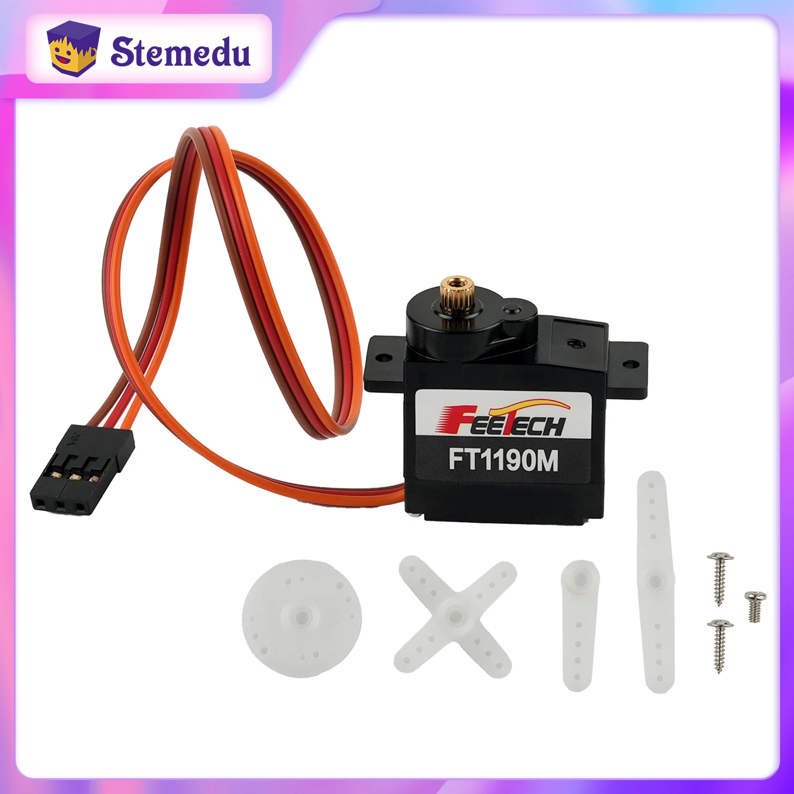 Microbit Robot - FEETECH FT1190M 4,8-6V 3,5kg Metal Gear