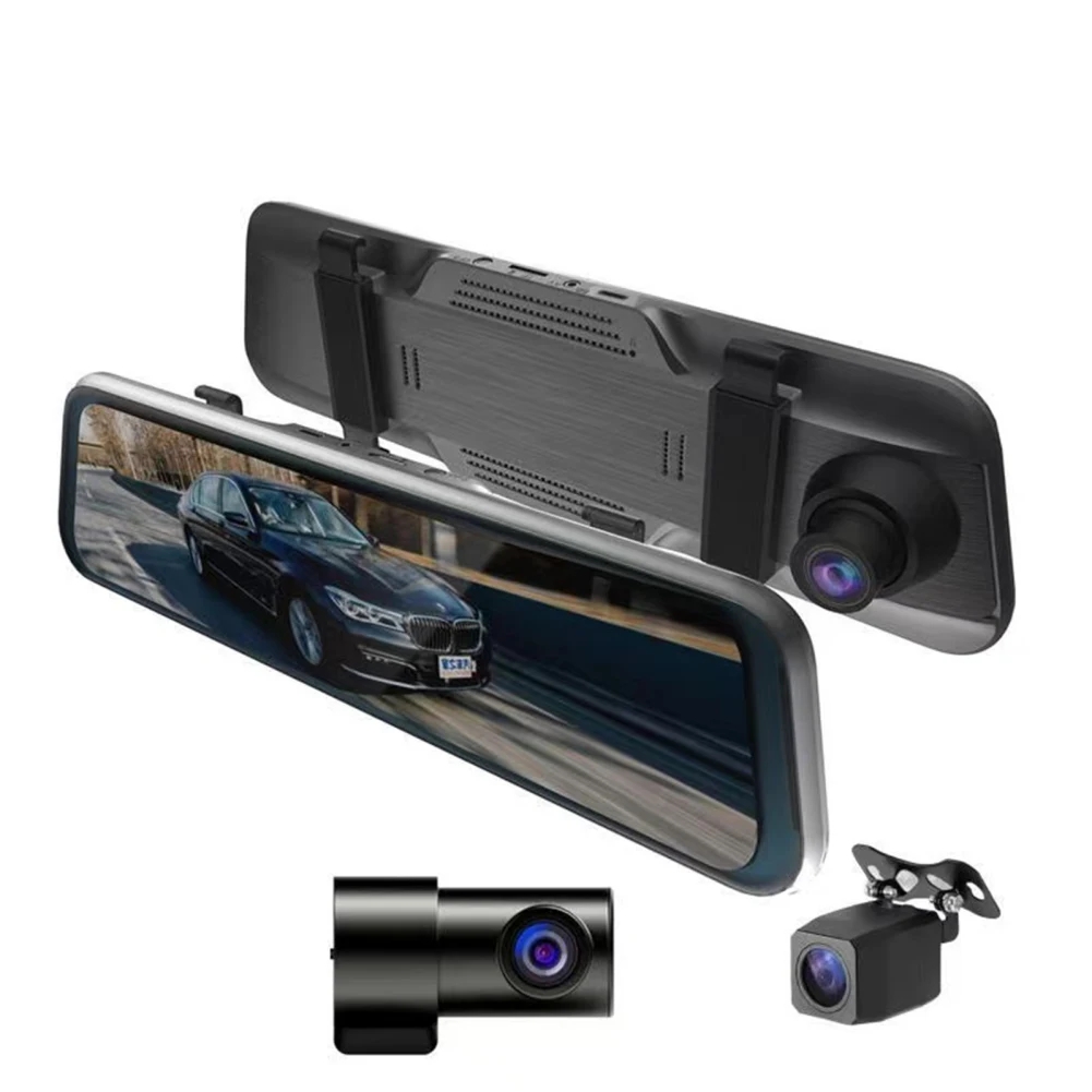 Infrared Obstacle Sensor - 3-kanaals Dashcam Autospiegel Dvr Hd 1080P