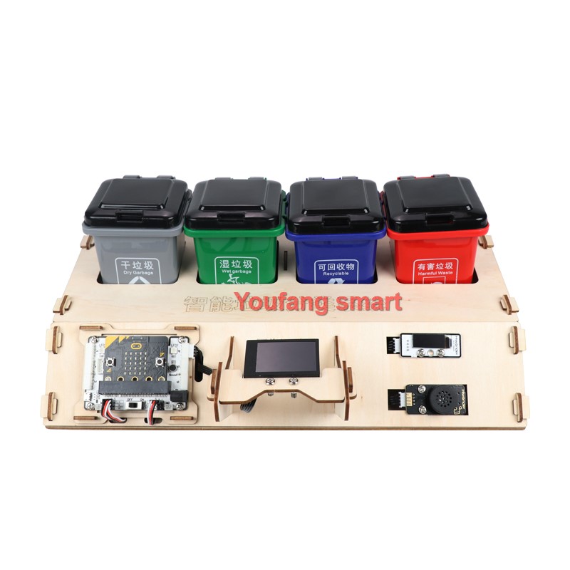 Microbit Robot - Afvalsortering Robotkit Ai Vision Afvalclassificatie Met