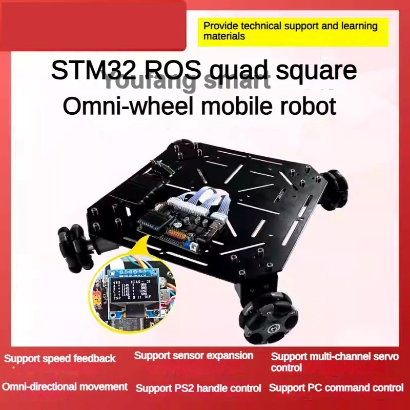 5kg Laadvermogen ROS 4WD Omni  - Ros Robot recensie en prijs