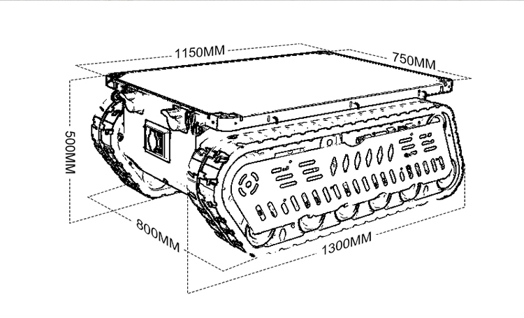 300-600kg laadvermogen RC tank - Dc Motor recensie en prijs