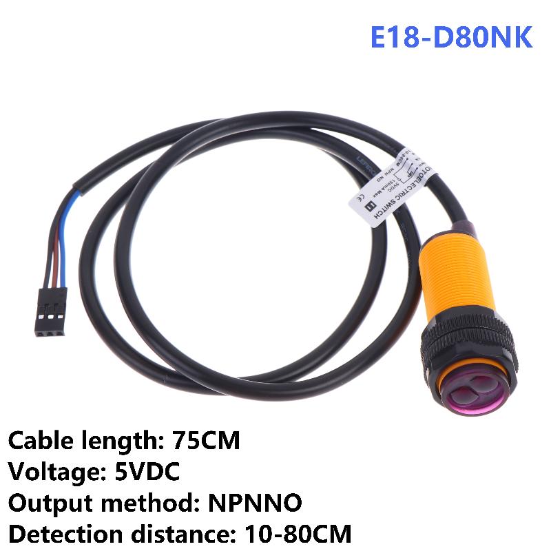 Nieuwe E18-D80NK Infrarood Obs - Infrared Obstacle Sensor recensie en prijs