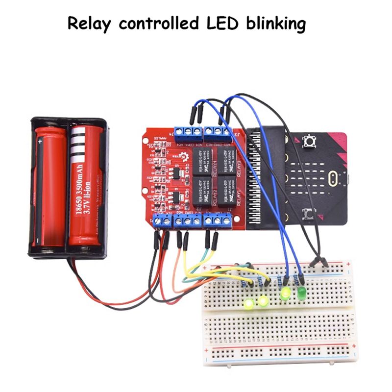 A64I Microbit 4-kanaals relais - Microbit recensie en prijs