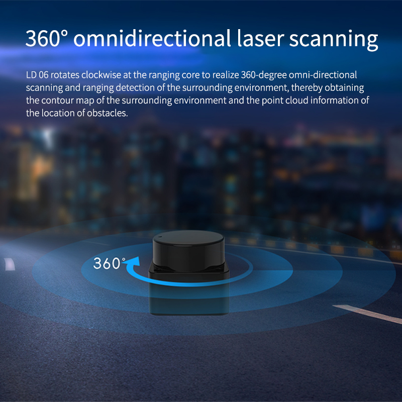LD06 Lidar draagbare 360 grade - Ros Robot recensie en prijs